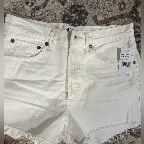 Agolde Parker vintage platinum shorts never worn size 25 - Picture 1 of 3